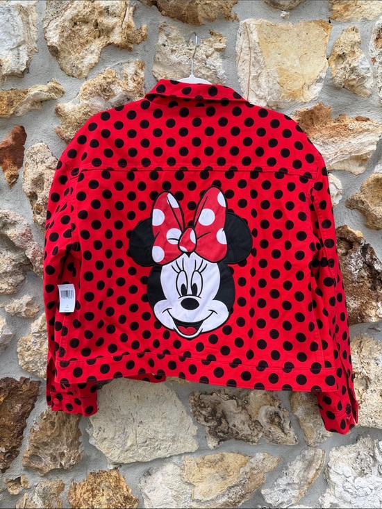 Disney Jackets & Blazers - Disney jacket Minnie Mouse polka dot twill jacket